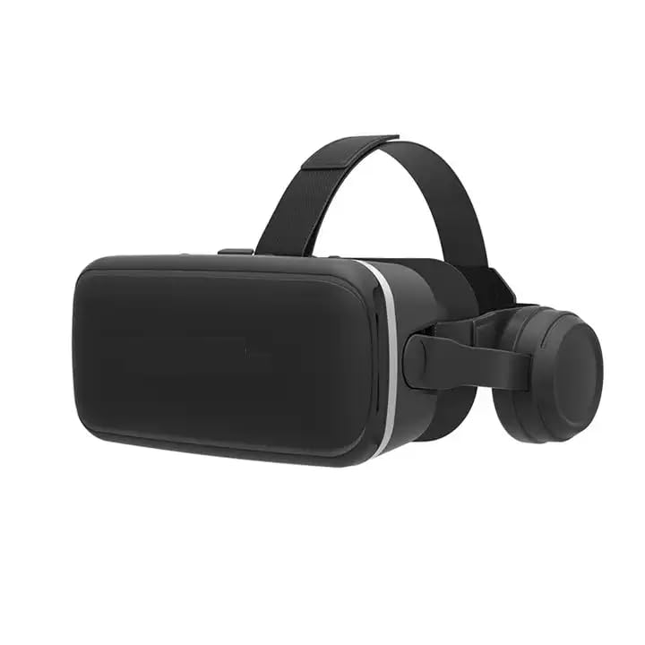 Arcnet 3D VR Headset Virtual Reality Headset with in Buit Headphones VR Headset for Gaming,Video & Movies Compatible for All Android & iOS Smartphones