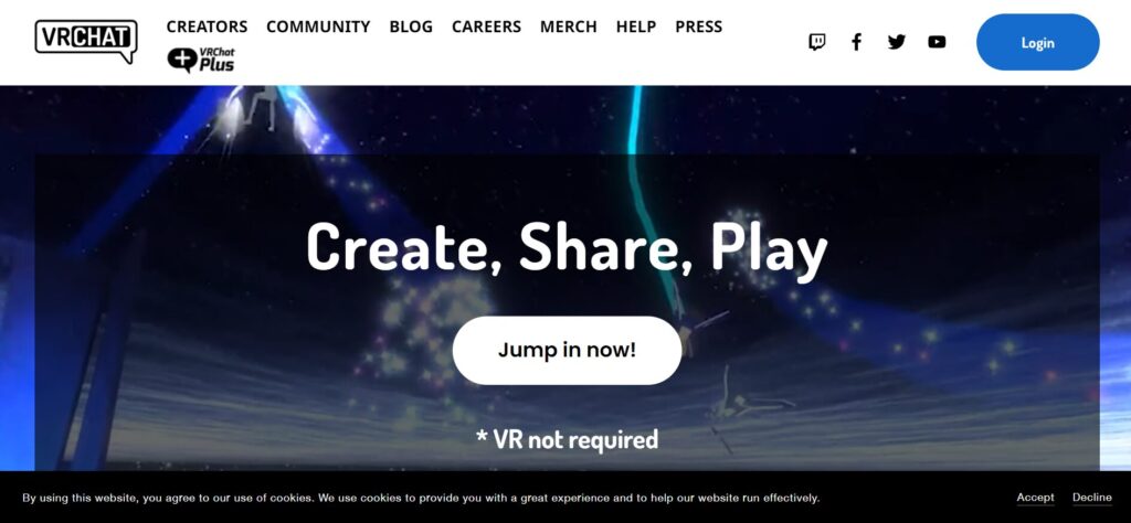 VR Chat a virtual reality social netoworking